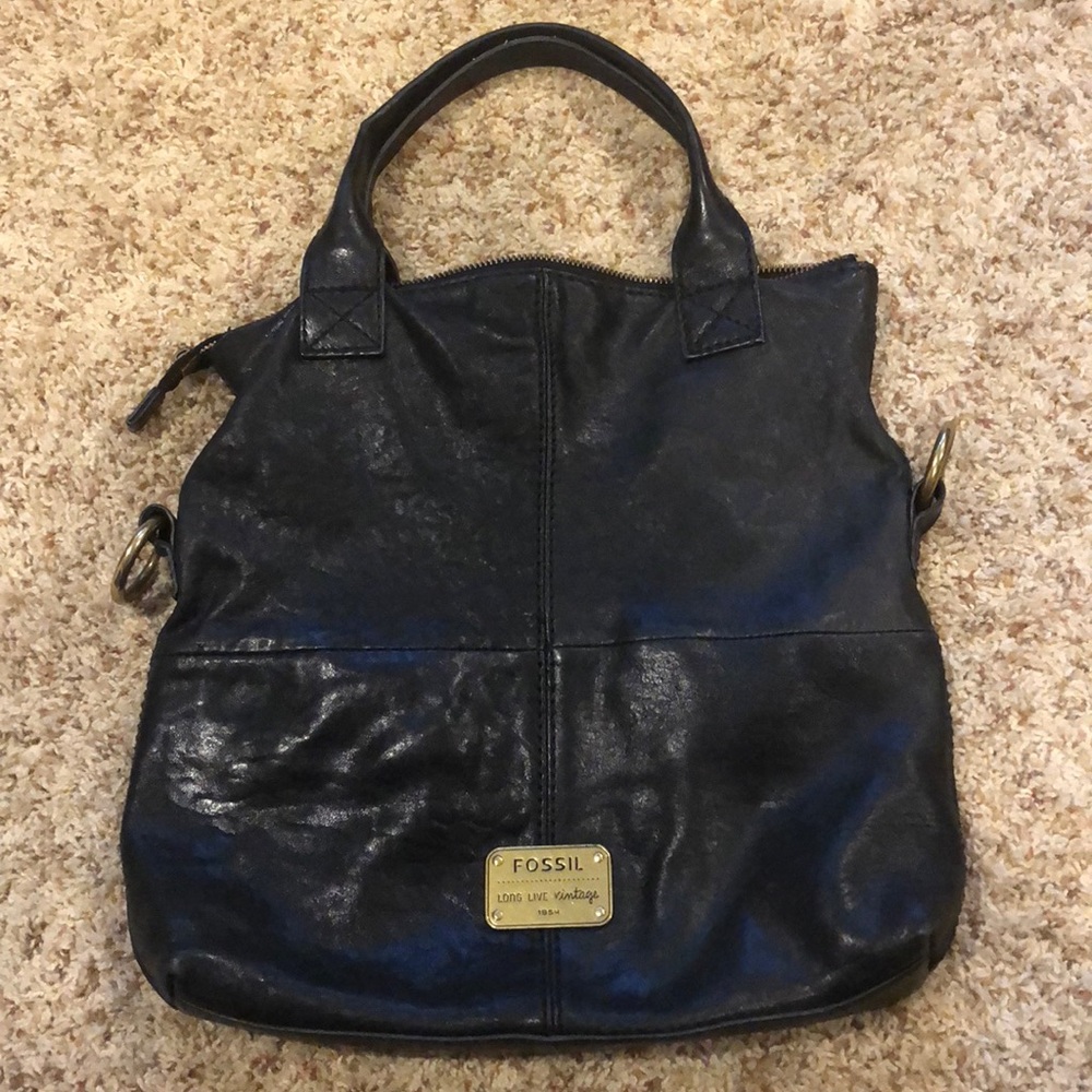 Fossil black purse